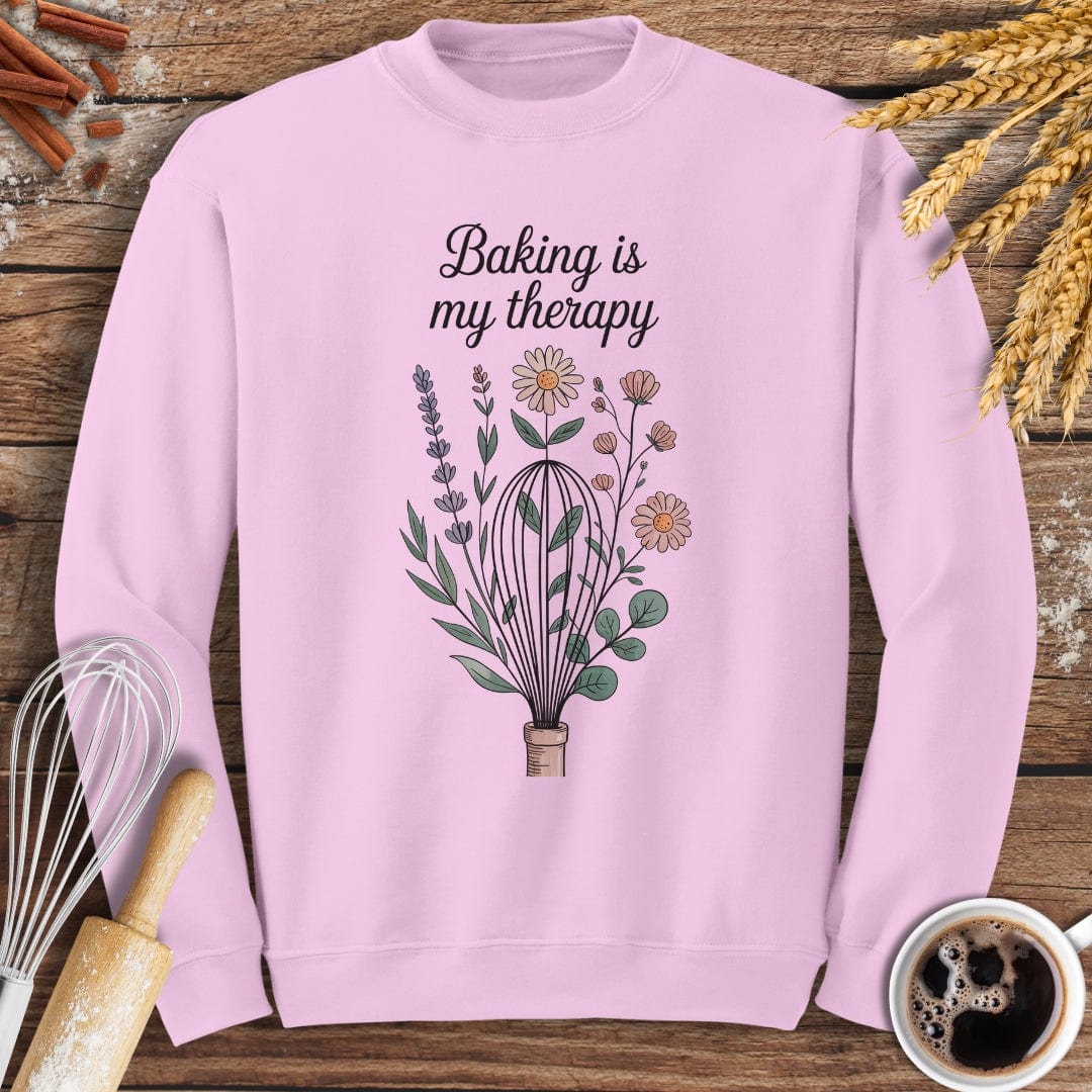 Baking Is My Therapy Sweatshirt Baking Threads