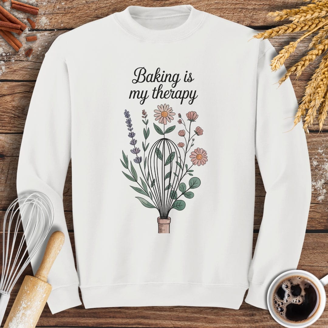 Baking Is My Therapy Sweatshirt Baking Threads