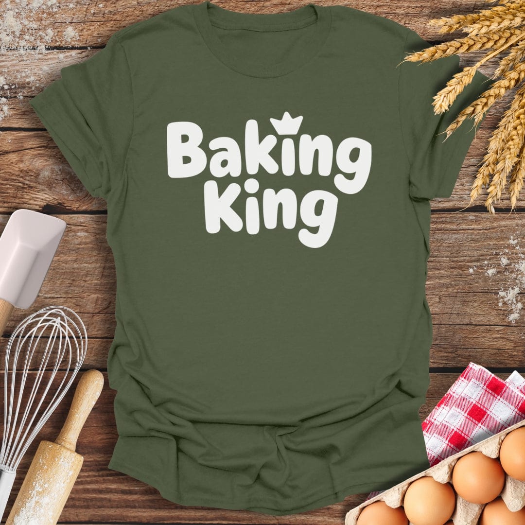 Baking King T-Shirt Military Green / S Baking Threads
