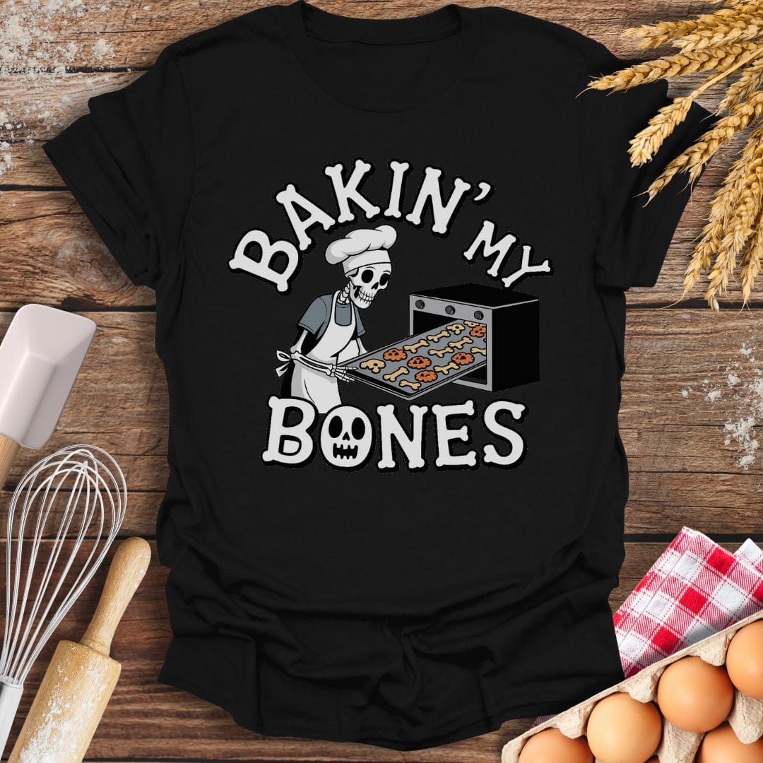 Baking My Bones T-Shirt Black / S Baking Threads