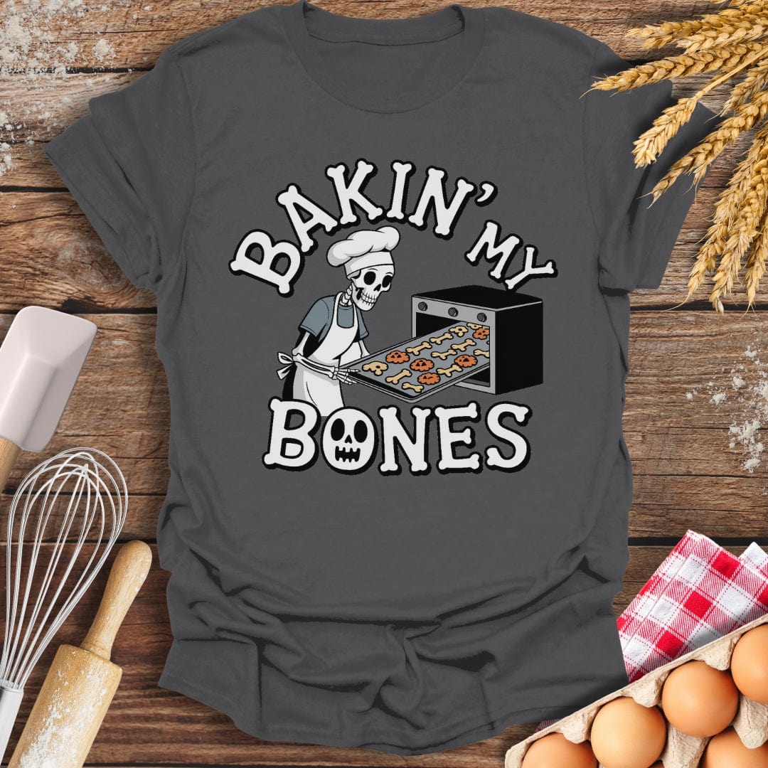 Baking My Bones T-Shirt Charcoal / S Baking Threads