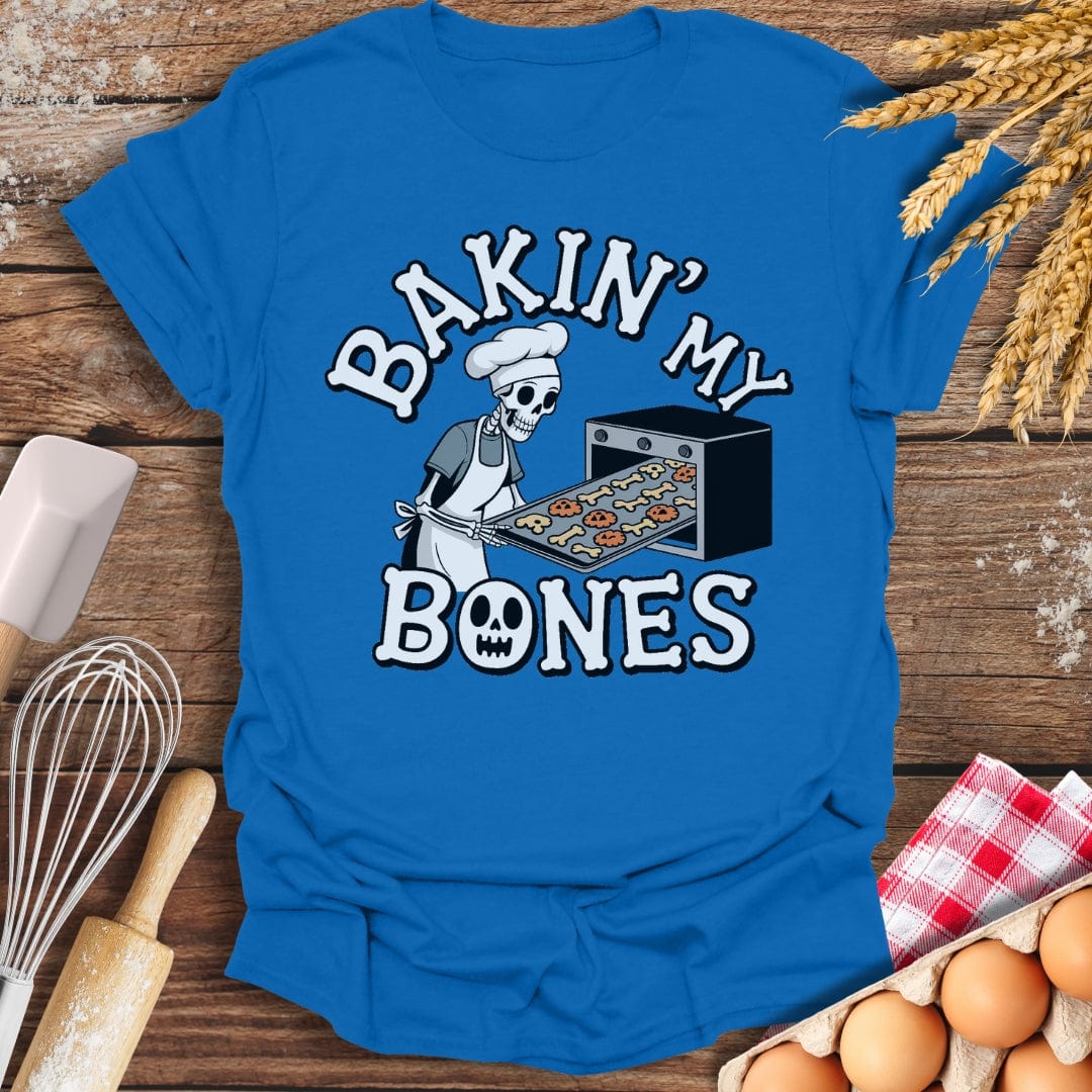 Baking My Bones T-Shirt Royal / S Baking Threads