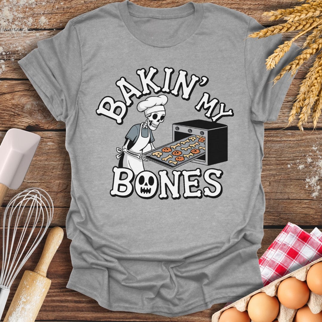 Baking My Bones T-Shirt Sport Grey / S Baking Threads