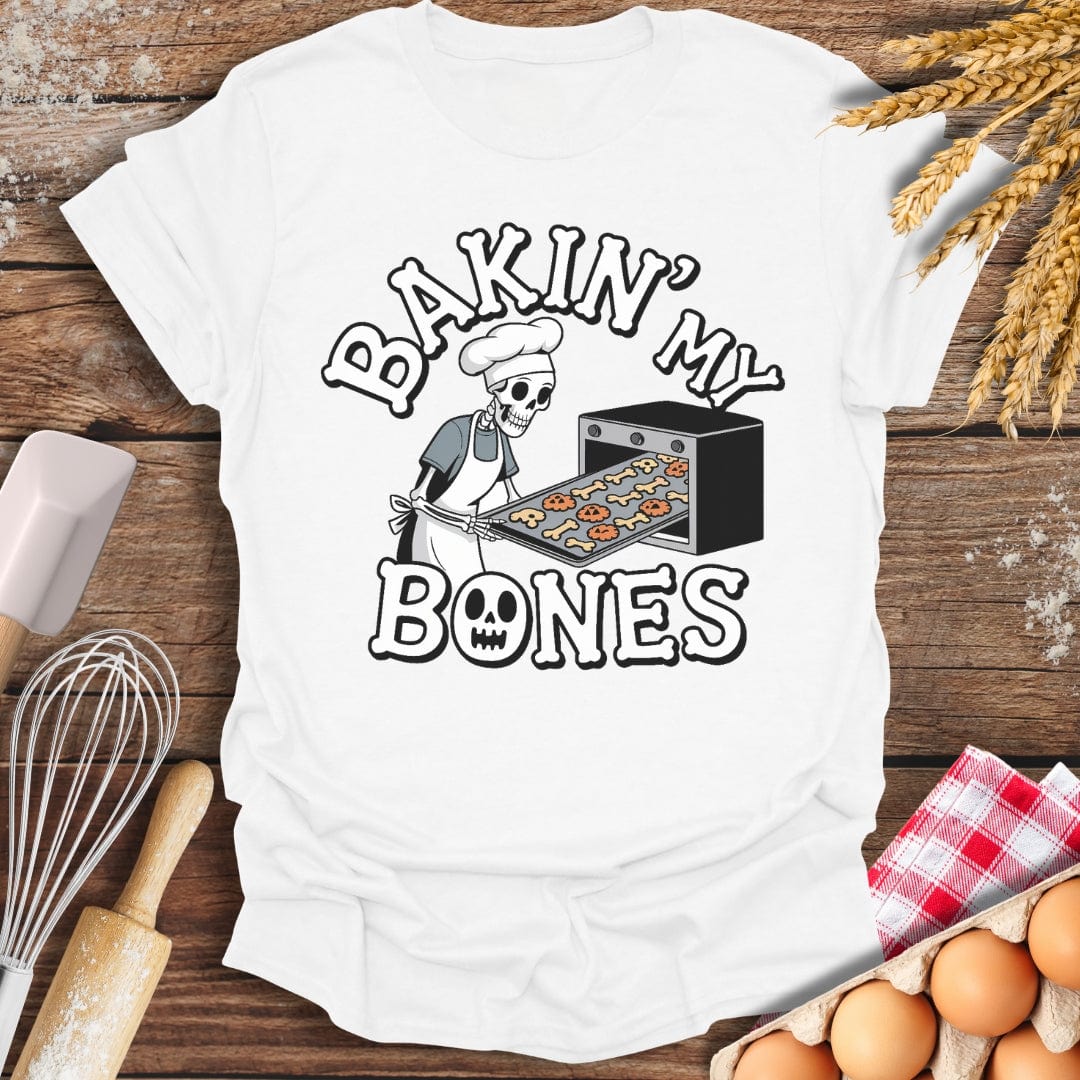 Baking My Bones T-Shirt White / S Baking Threads