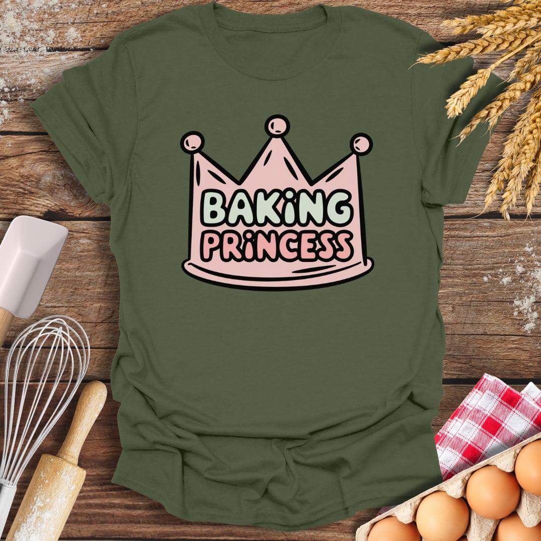 Baking Princess T-Shirt Military Green / S Baking Threads