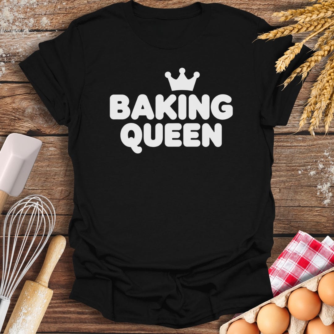 Baking Queen T-Shirt Black / S Baking Threads