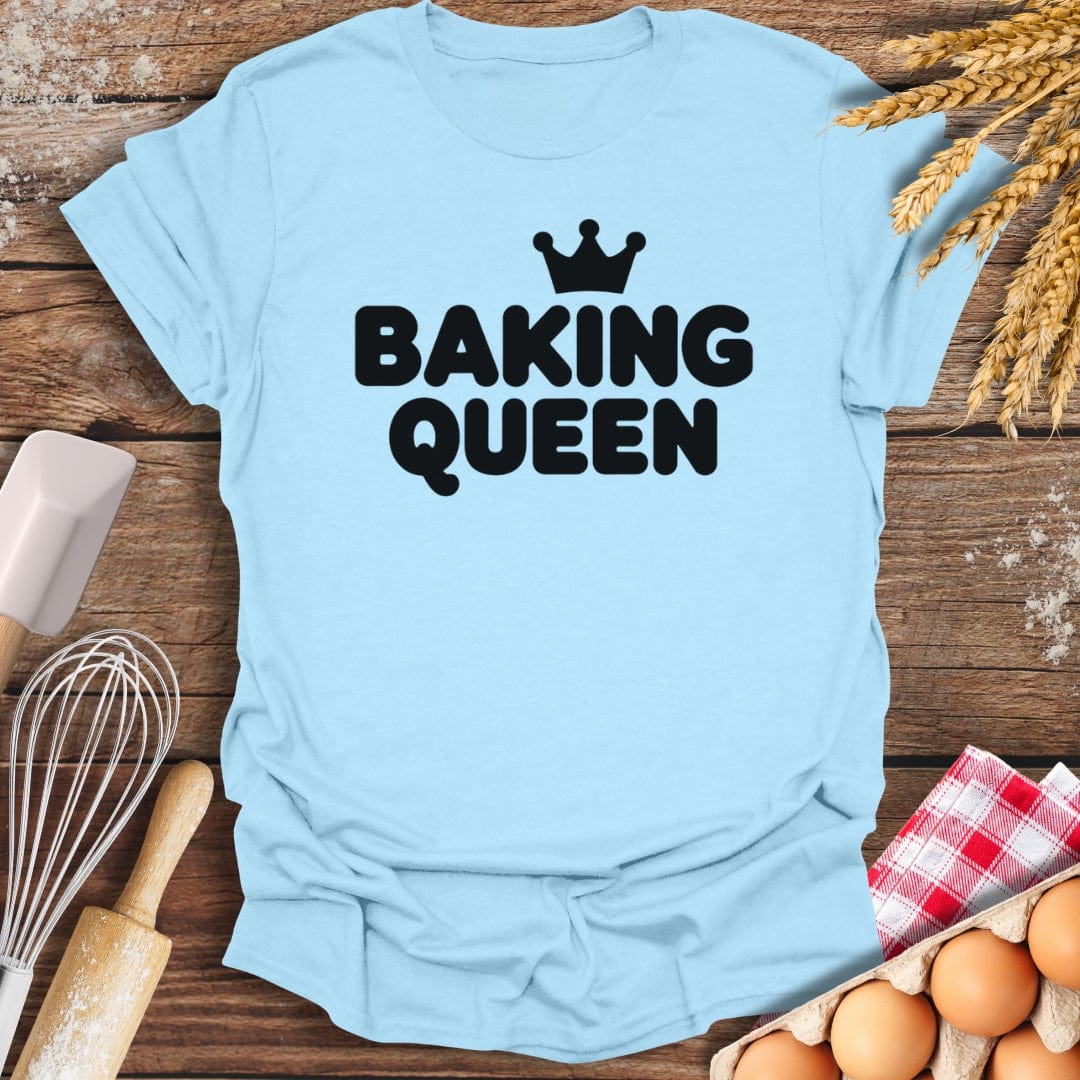 Baking Queen T-Shirt Light Blue / S Baking Threads