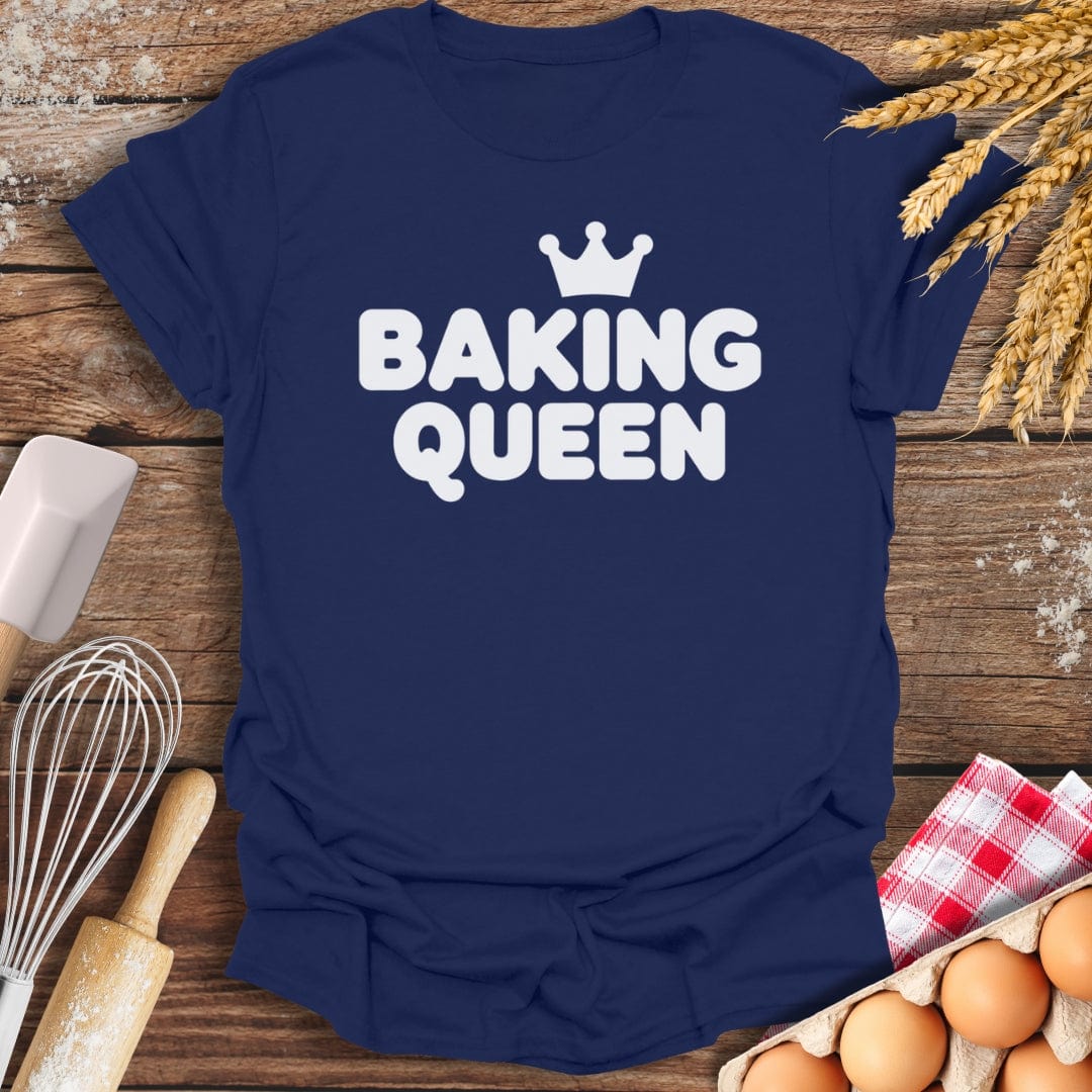 Baking Queen T-Shirt Navy / S Baking Threads
