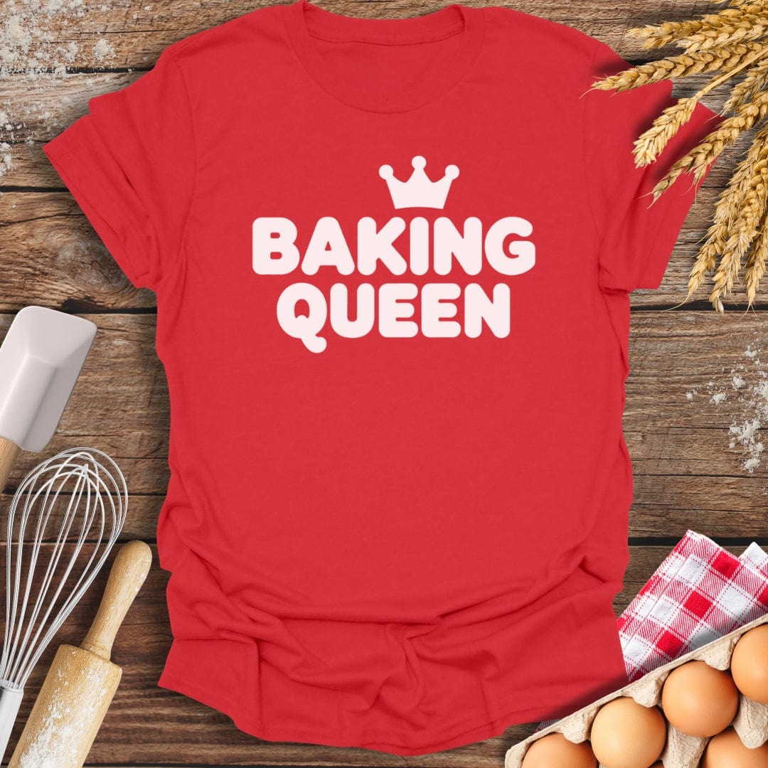 Baking Queen T-Shirt Red / S Baking Threads