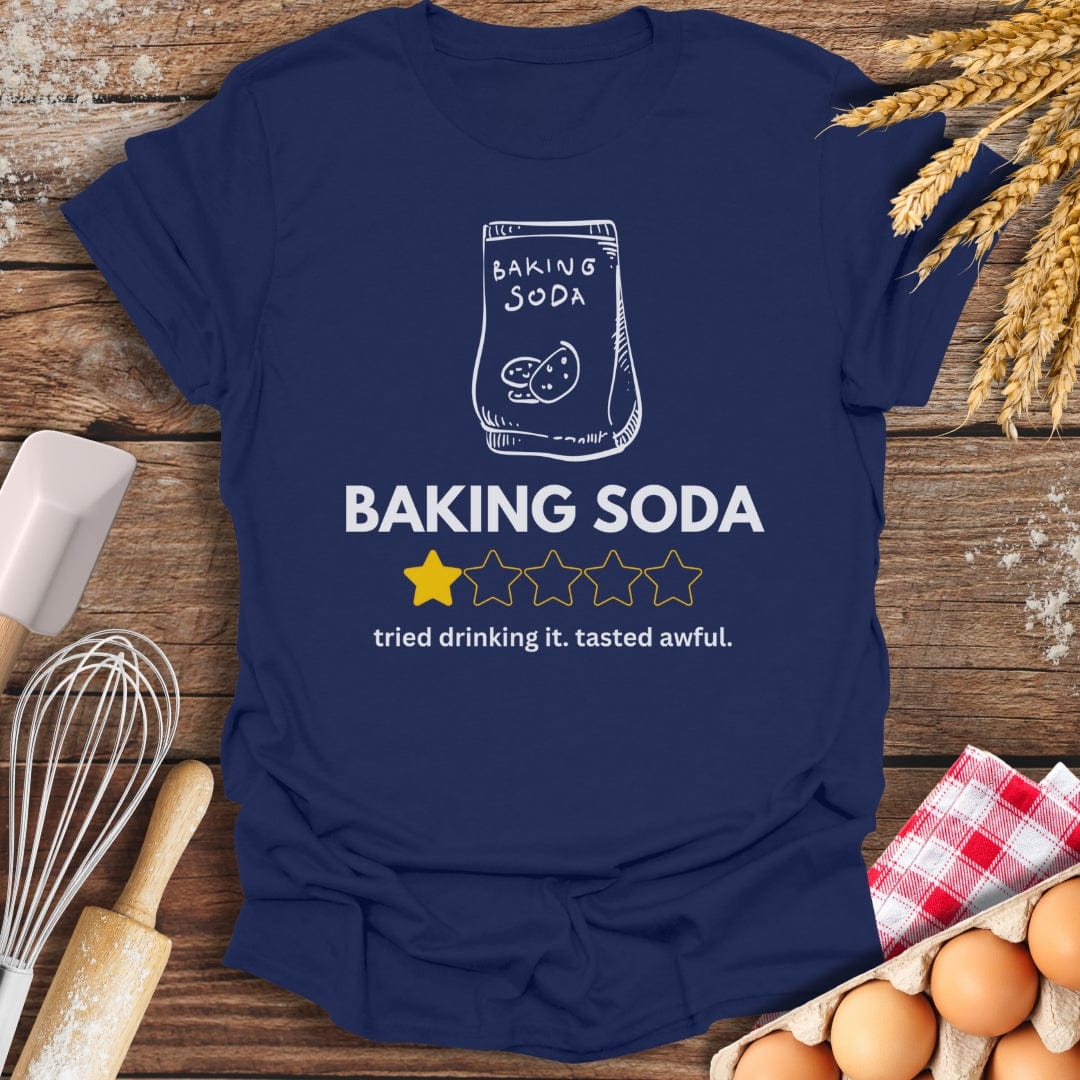 Baking Soda: 1 Star Review T-Shirt Navy / S Baking Threads