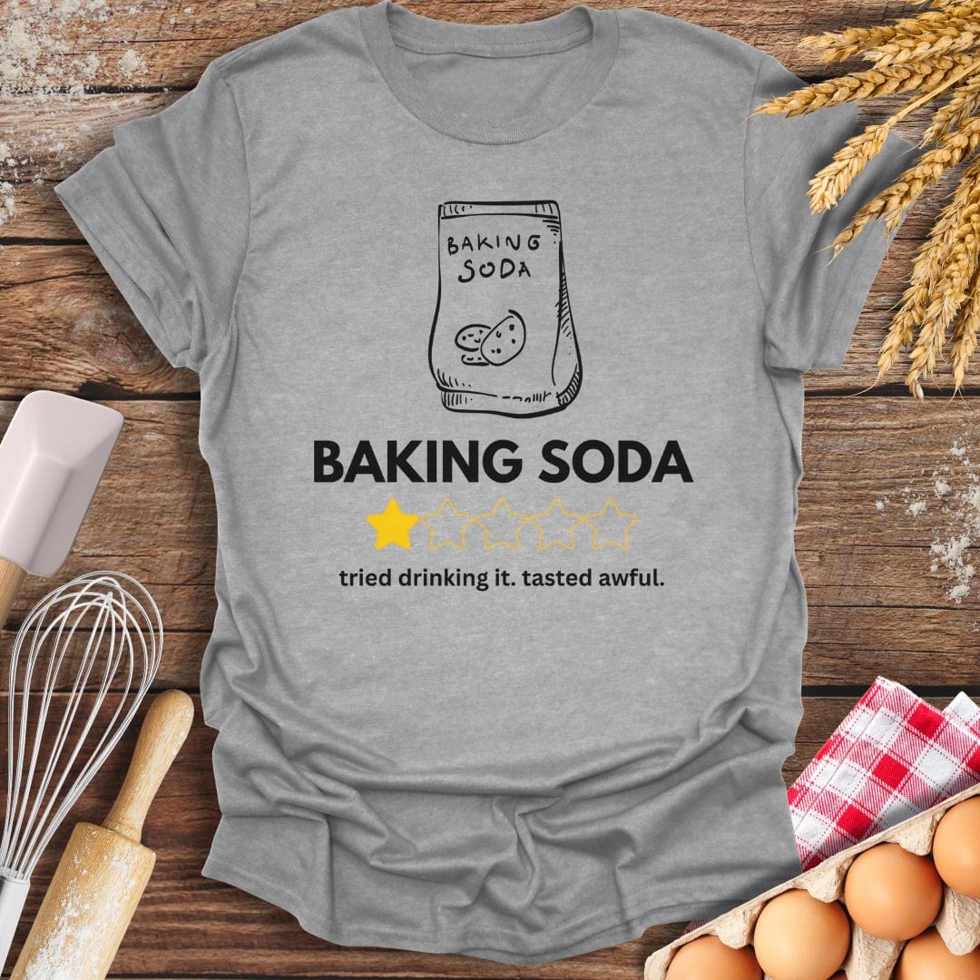 Baking Soda: 1 Star Review T-Shirt Sport Grey / S Baking Threads