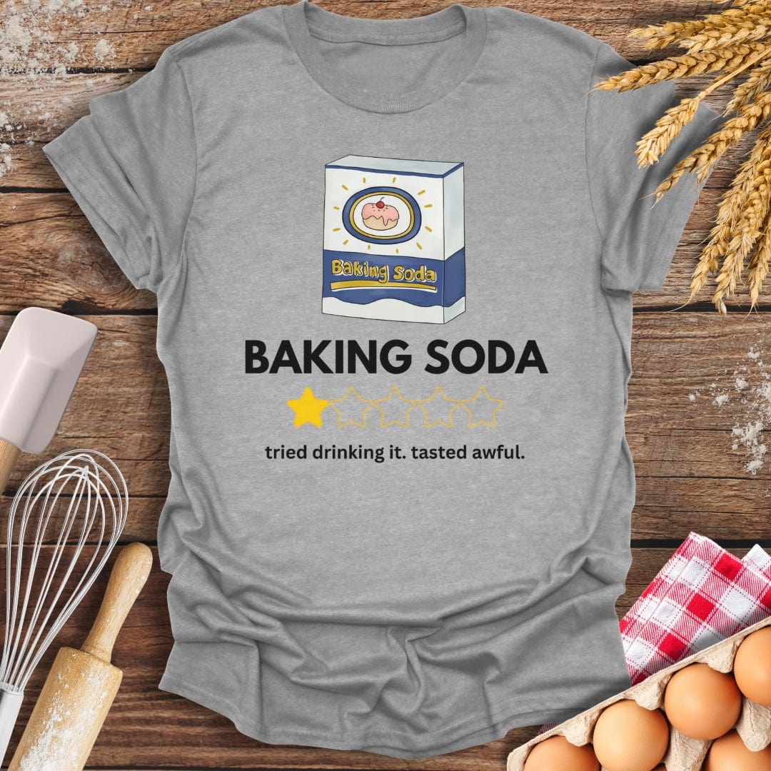 Baking Soda: 1 Star Review T-Shirt Sport Grey / S Baking Threads