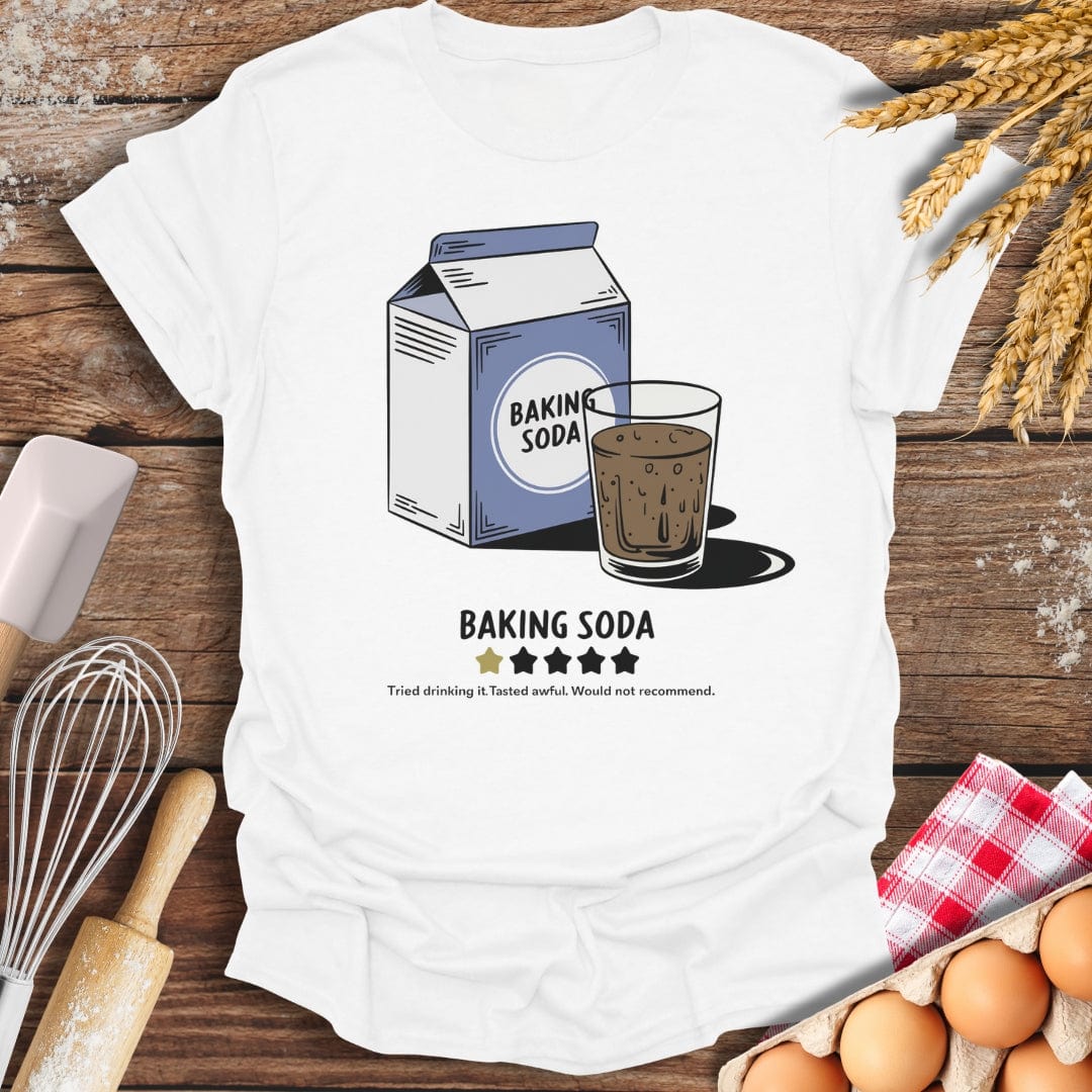 Baking Soda: 1 Star Review T-Shirt White / S Baking Threads