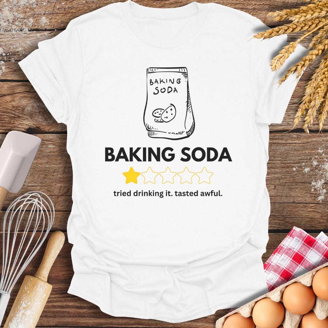 Baking Soda: 1 Star Review T-Shirt White / S Baking Threads