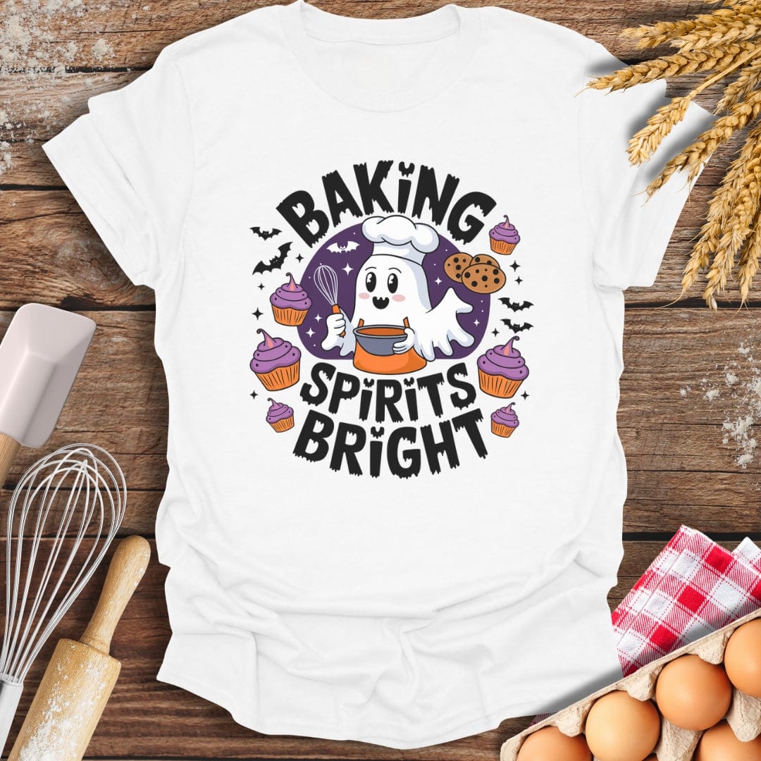 Baking Spirits Bright T-Shirt White / S Baking Threads