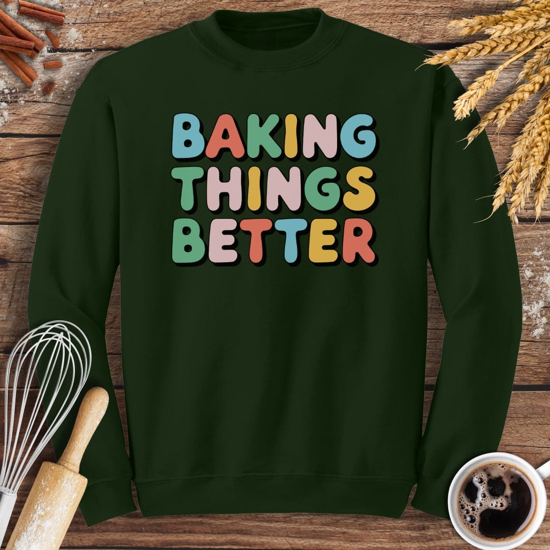 Baking Things Better Sweatshirt Baking Threads