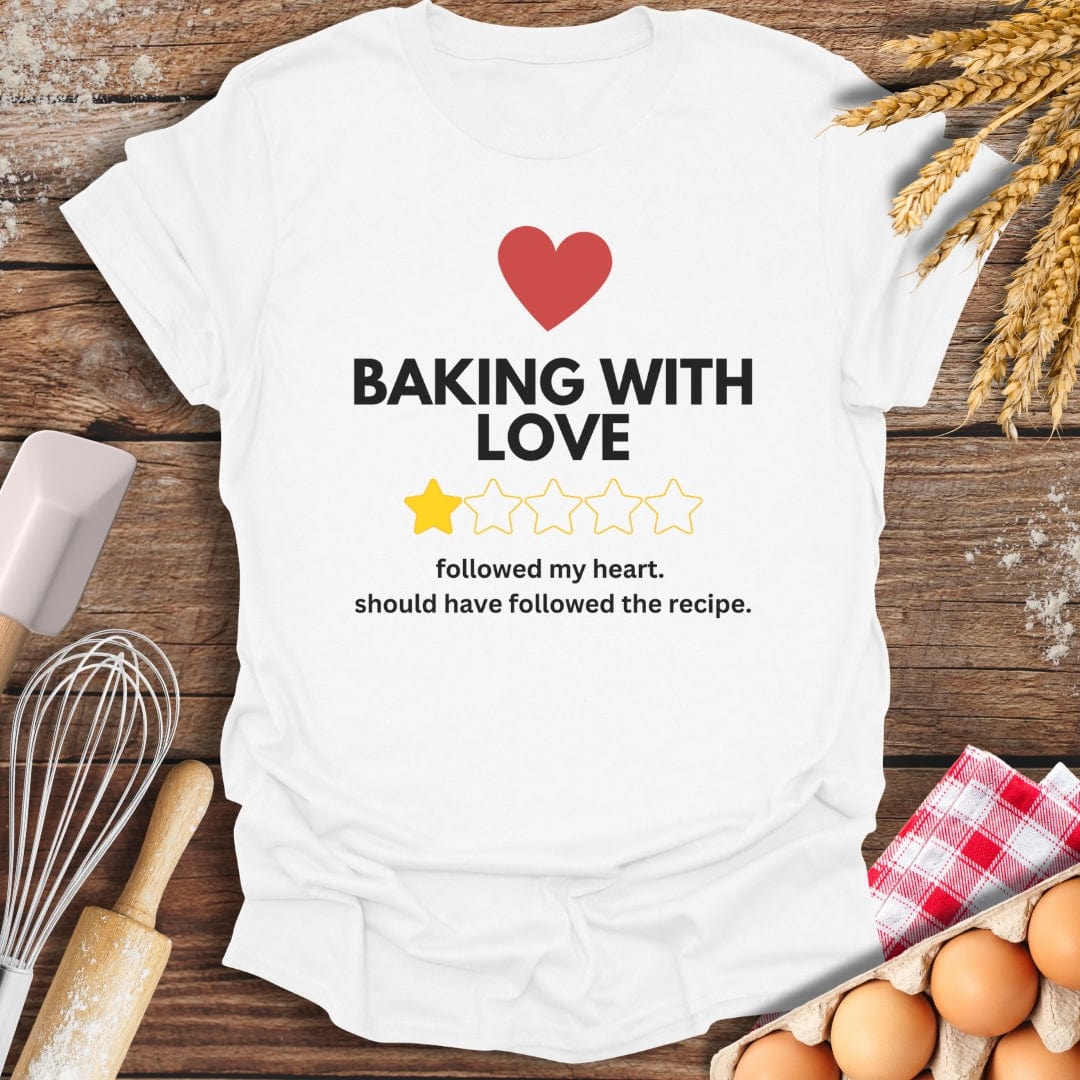 Baking With Love: 1 Star Review T-Shirt White / S Baking Threads