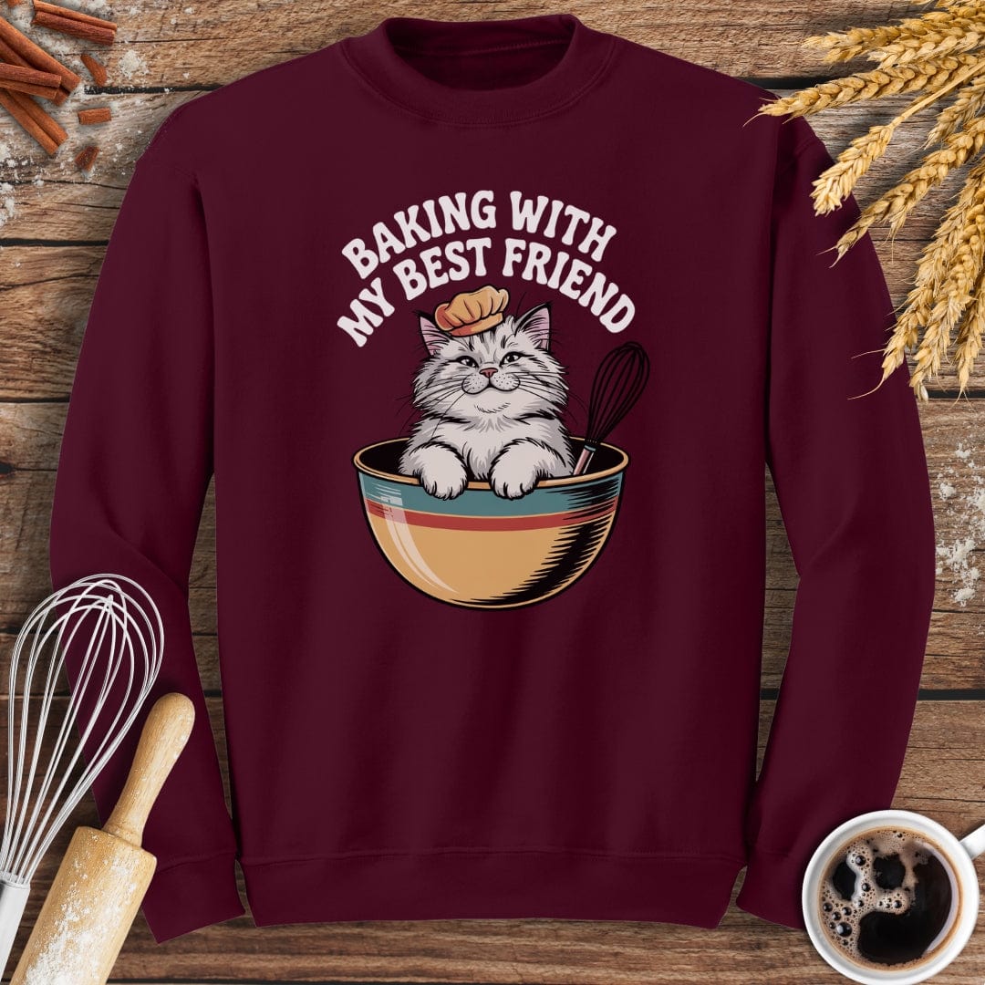 Baking With My Best Friend Sweatshirt Baking Threads