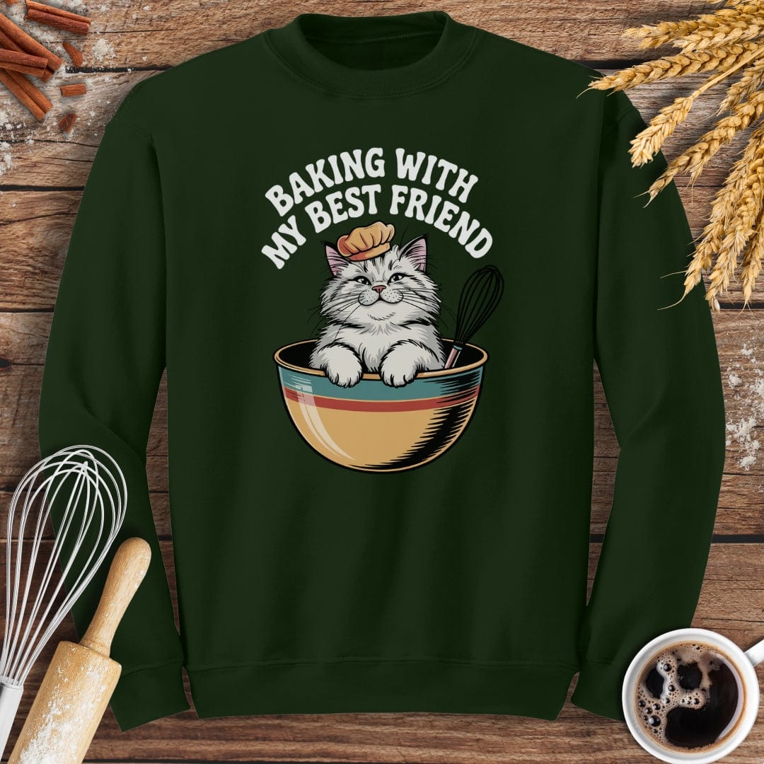 Baking With My Best Friend Sweatshirt Baking Threads