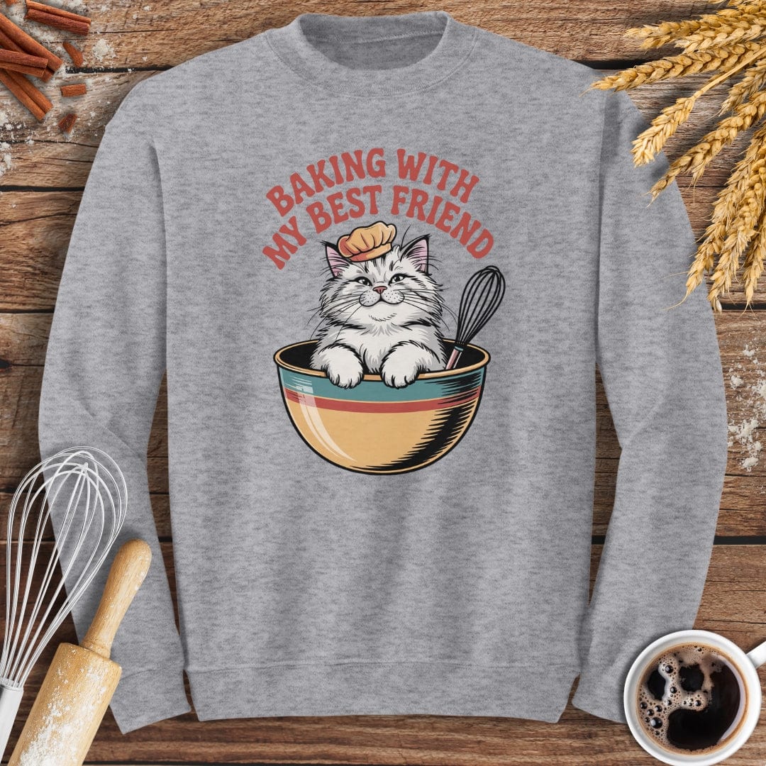 Baking With My Best Friend Sweatshirt Baking Threads