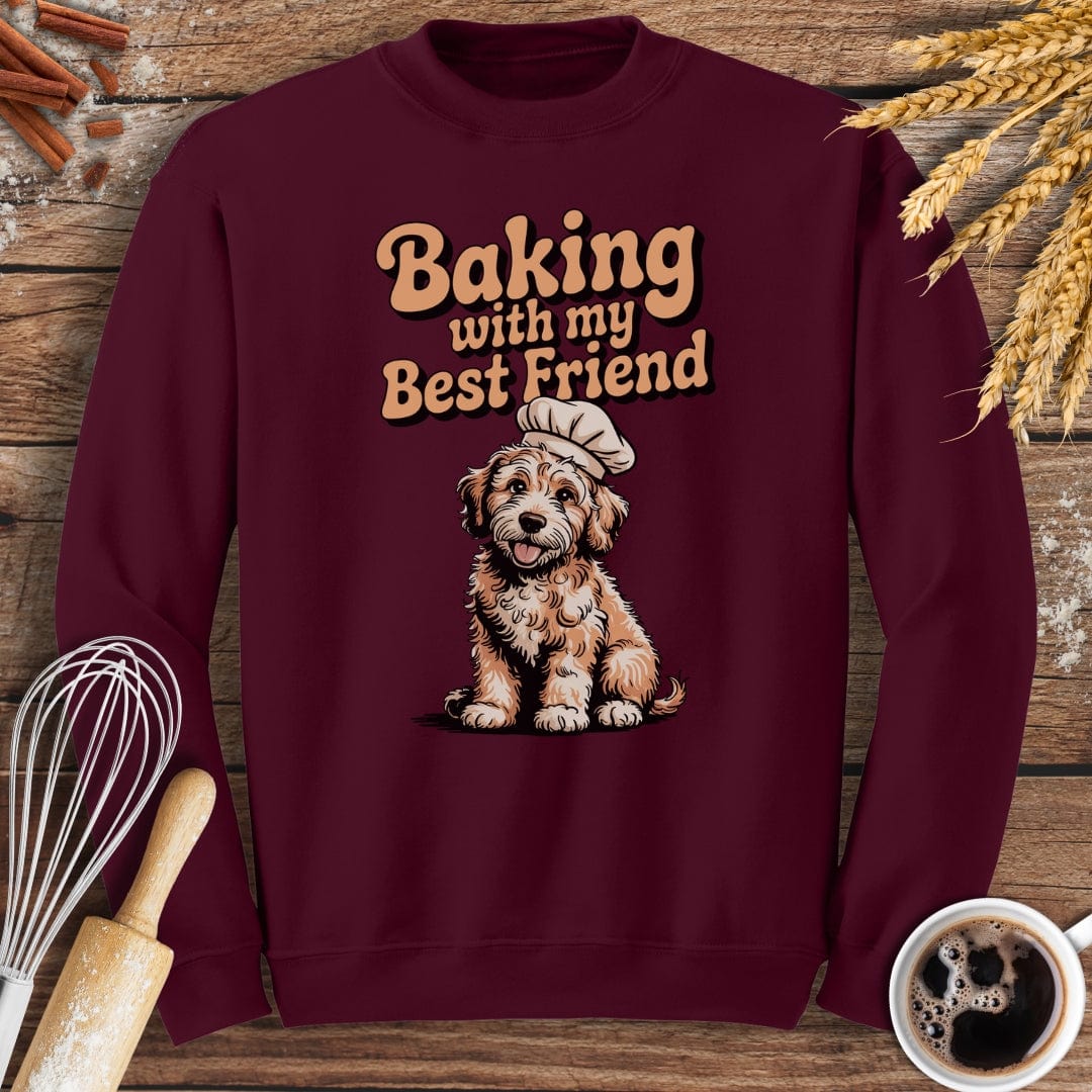 Baking With My Best Friend Sweatshirt Baking Threads