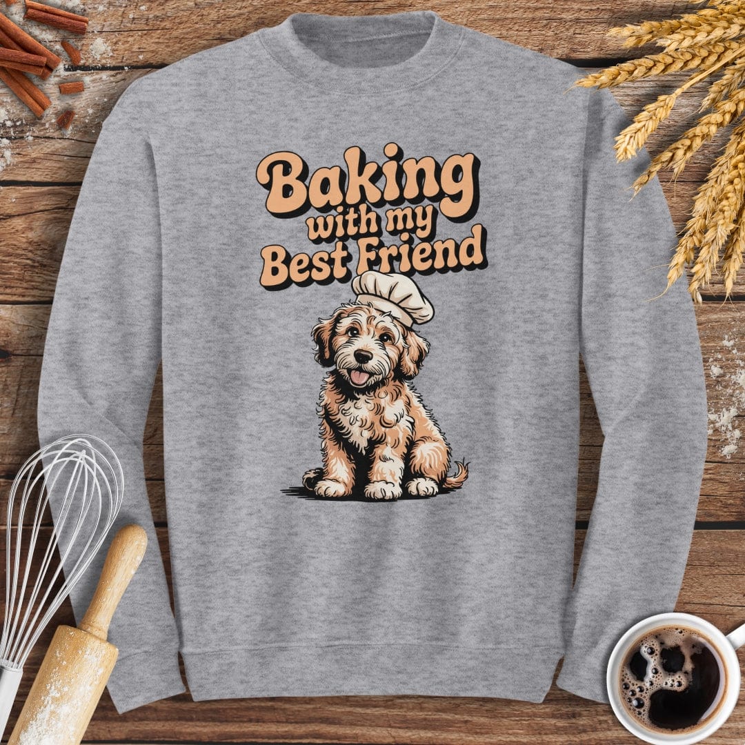 Baking With My Best Friend Sweatshirt Baking Threads