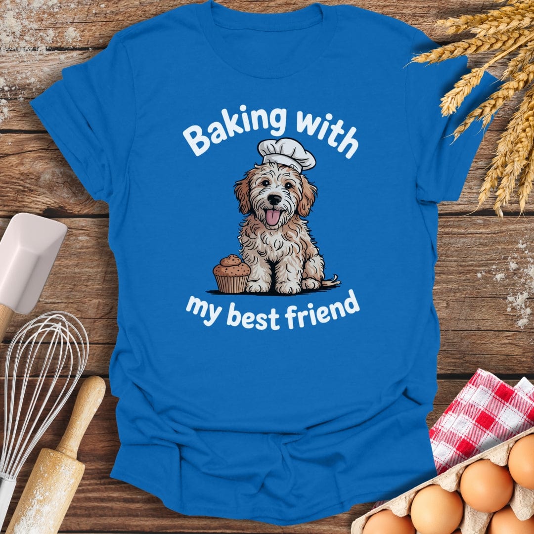 Baking With My Best Friend T-Shirt Royal / S Baking Threads