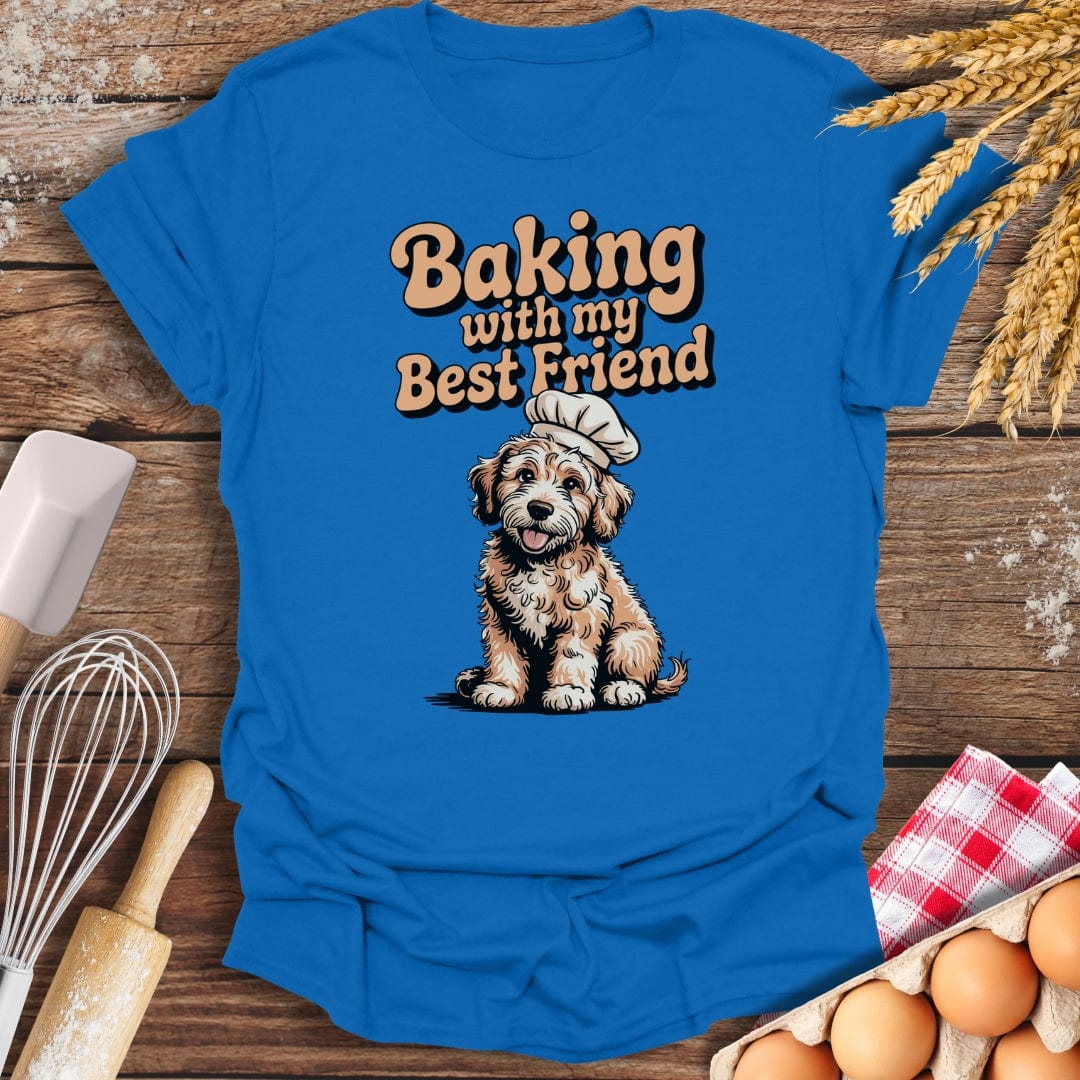 Baking With My Best Friend T-Shirt Royal / S Baking Threads