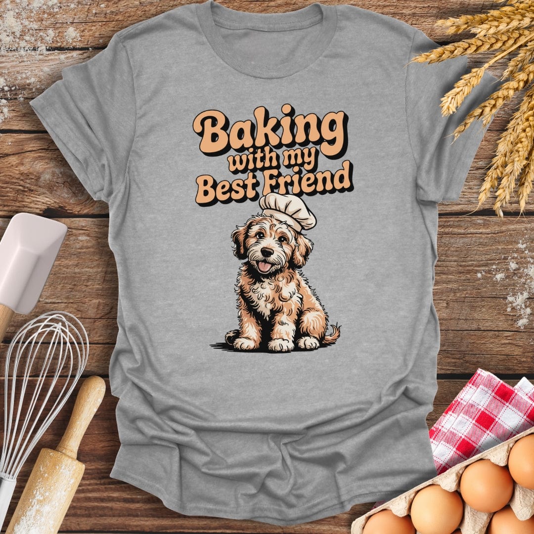 Baking With My Best Friend T-Shirt Sport Grey / S Baking Threads