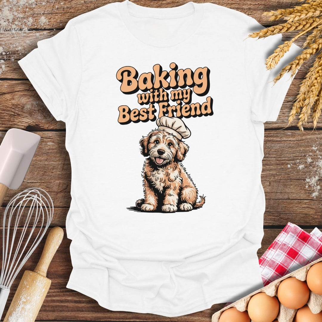 Baking With My Best Friend T-Shirt White / S Baking Threads