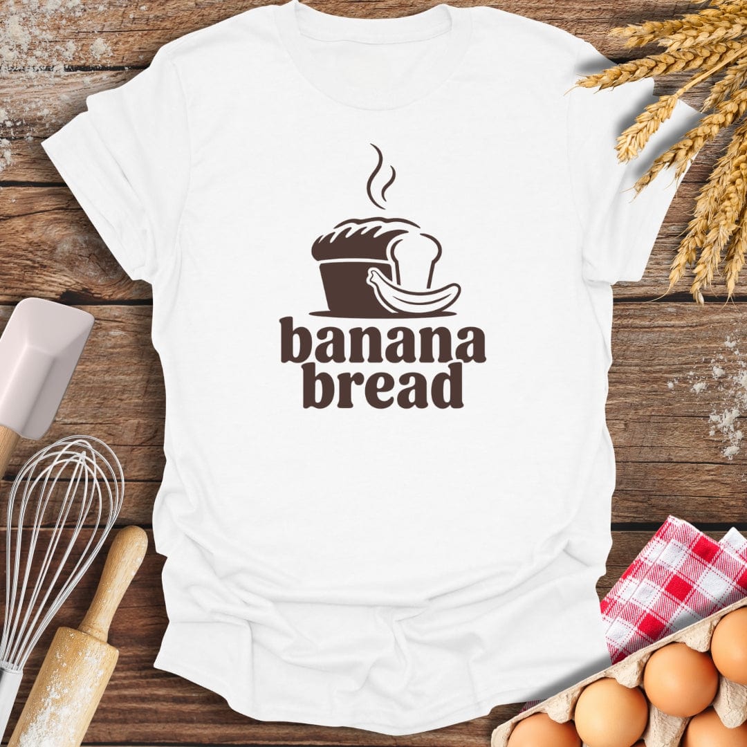 Banana Bread T-Shirt White / S Baking Threads