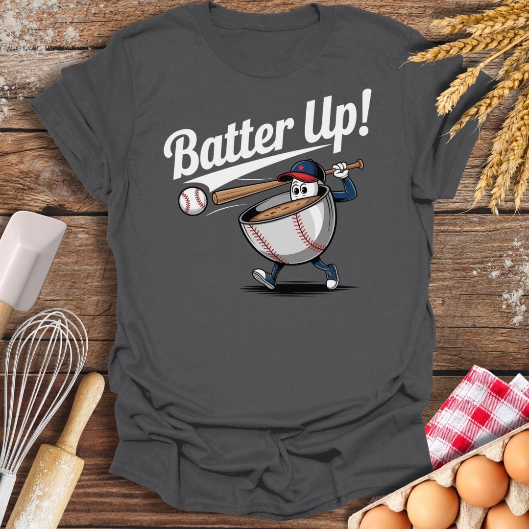 Batter Up T-Shirt Charcoal / S Baking Threads