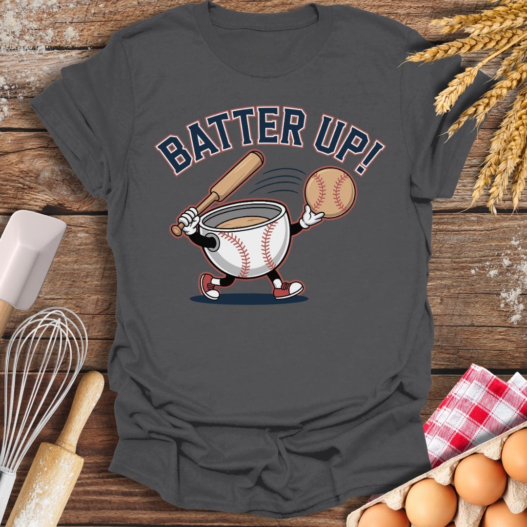 Batter Up T-Shirt Charcoal / S Baking Threads