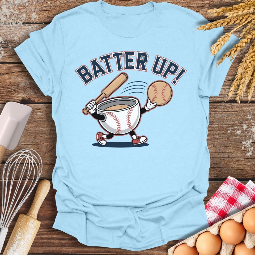 Batter Up T-Shirt Light Blue / S Baking Threads