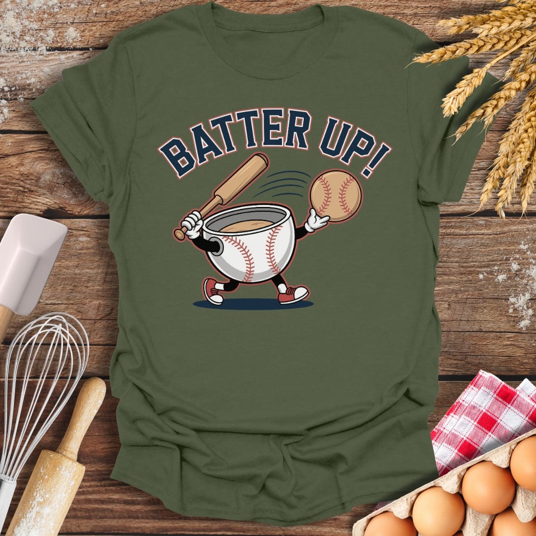 Batter Up T-Shirt Military Green / S Baking Threads