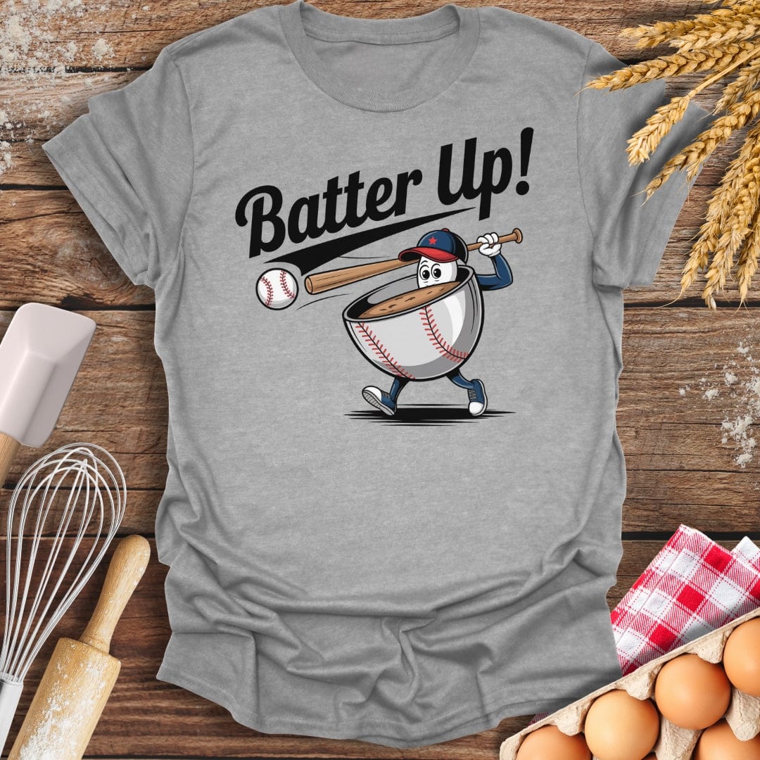 Batter Up T-Shirt Sport Grey / S Baking Threads