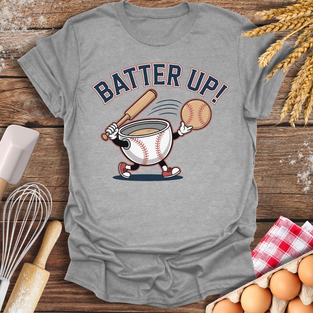Batter Up T-Shirt Sport Grey / S Baking Threads