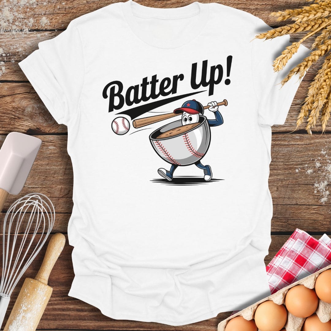 Batter Up T-Shirt White / S Baking Threads