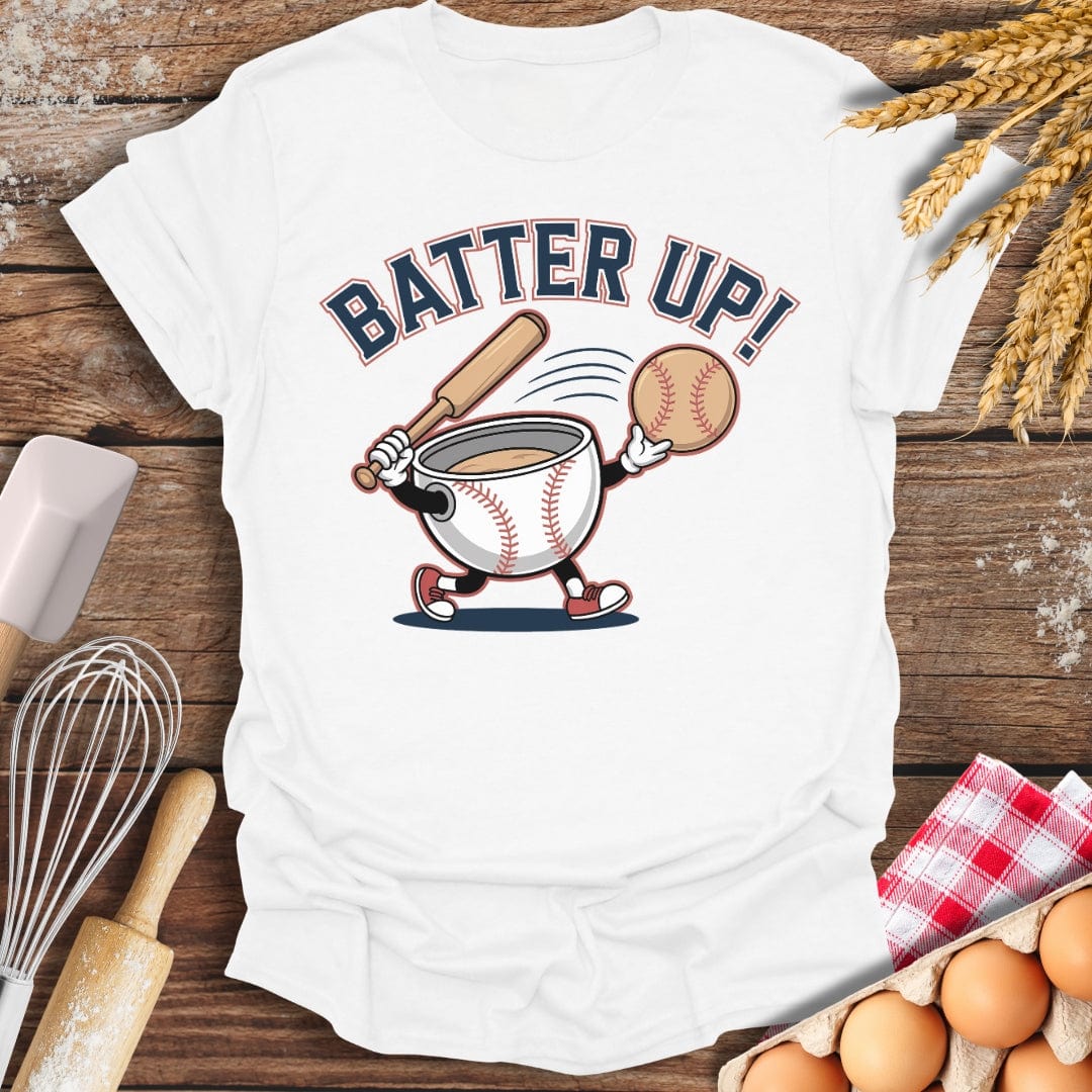 Batter Up T-Shirt White / S Baking Threads