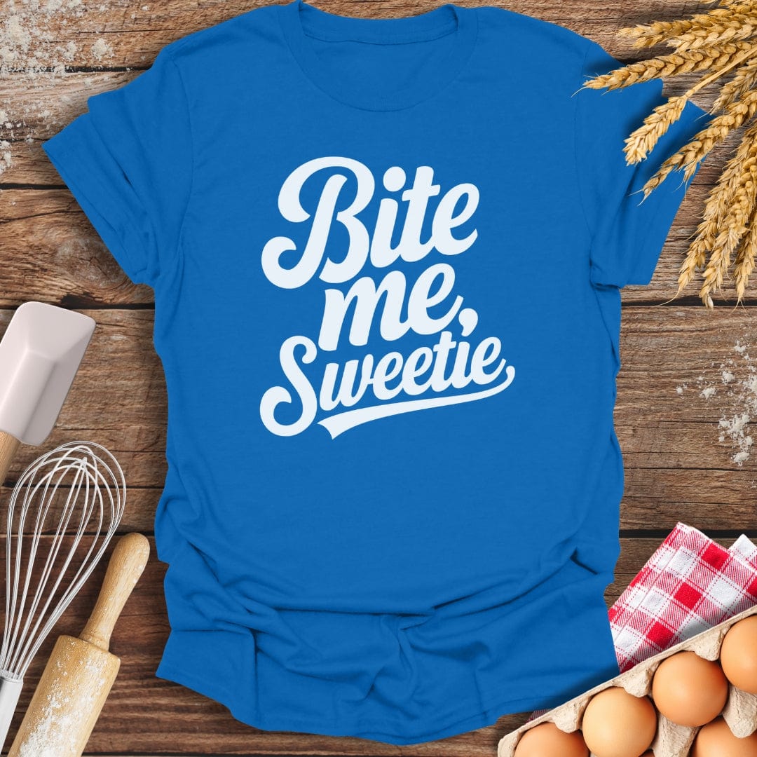 Bite Me Sweetie T-Shirt Royal / S Baking Threads