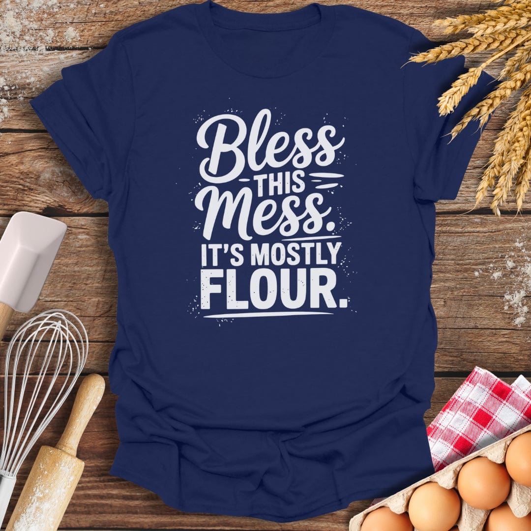 Bless This Mess T-Shirt Navy / S Baking Threads