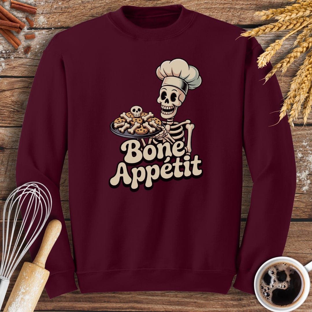 Bone Appetit Sweatshirt Baking Threads