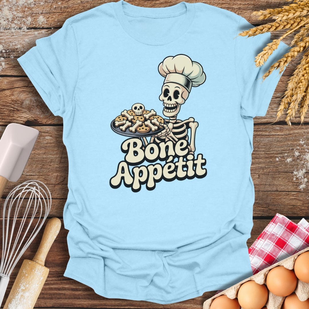 Bone Appetit T-Shirt Light Blue / S Baking Threads