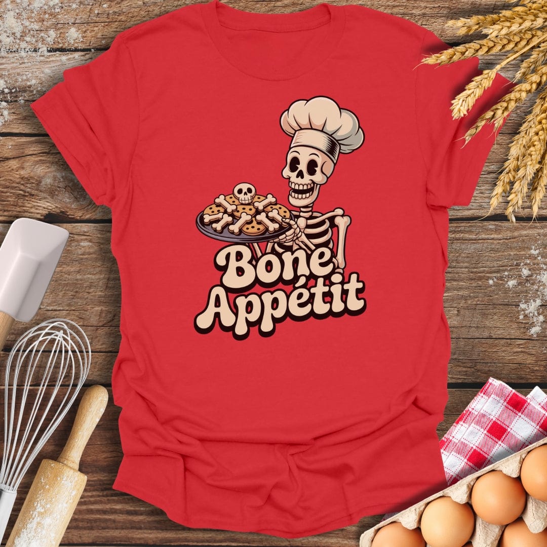 Bone Appetit T-Shirt Red / S Baking Threads