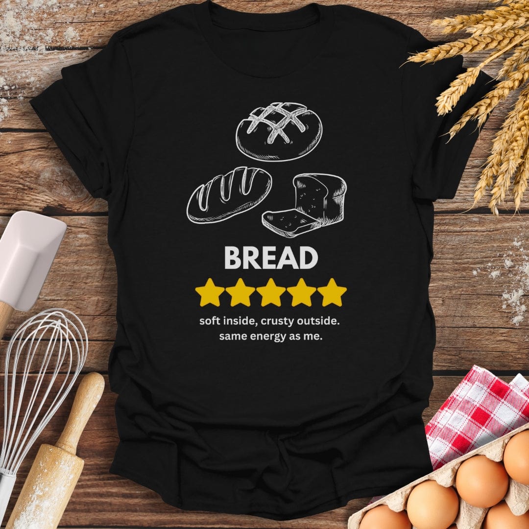 Bread: 5 Star Review T-Shirt Black / S Baking Threads