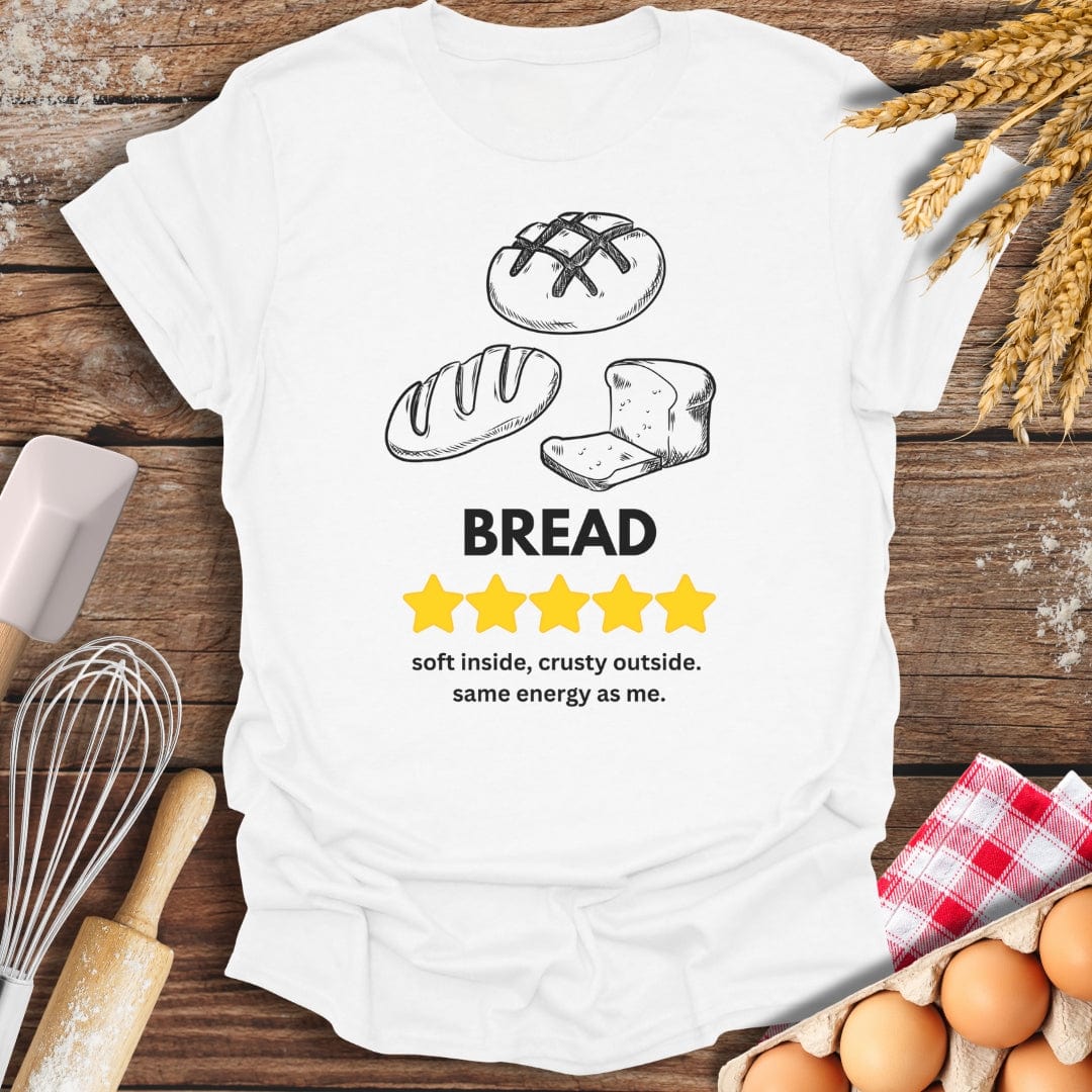 Bread: 5 Star Review T-Shirt White / S Baking Threads