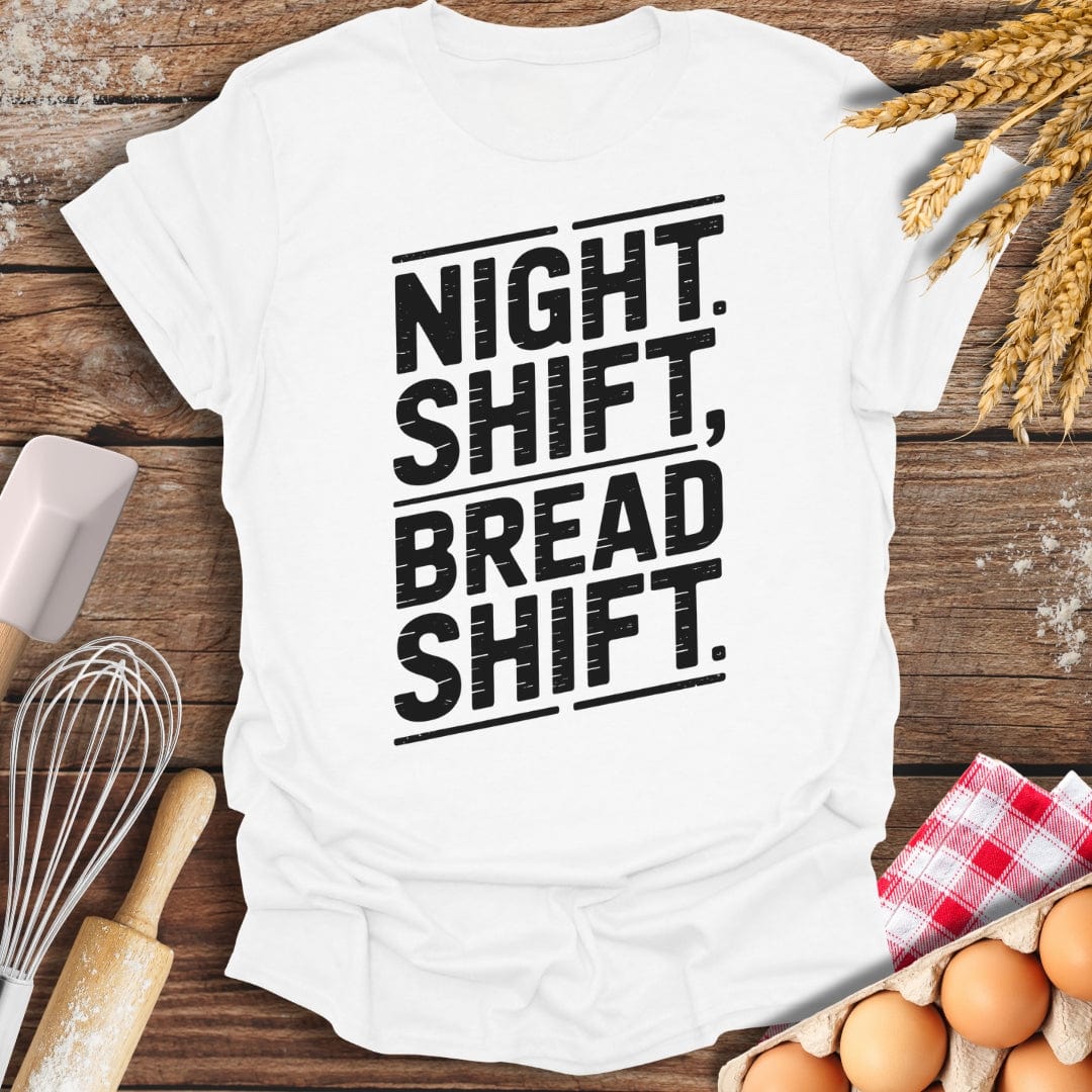 Bread Shift T-Shirt White / S Baking Threads