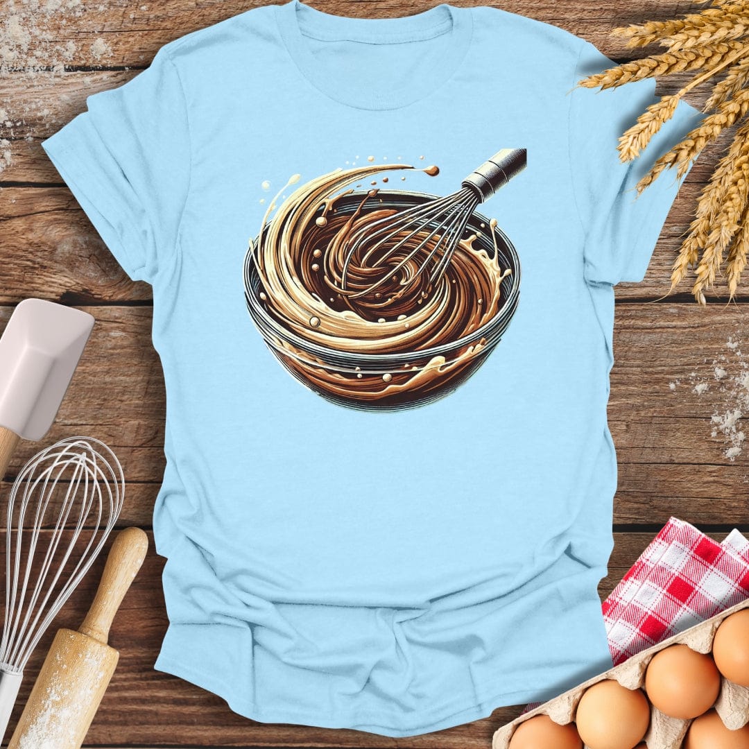 Brownie Batter T-Shirt Light Blue / S Baking Threads