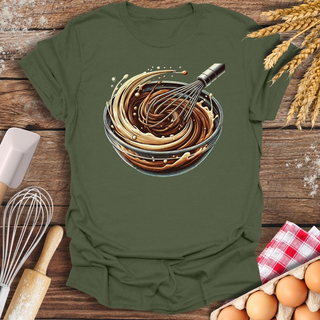 Brownie Batter T-Shirt Military Green / S Baking Threads