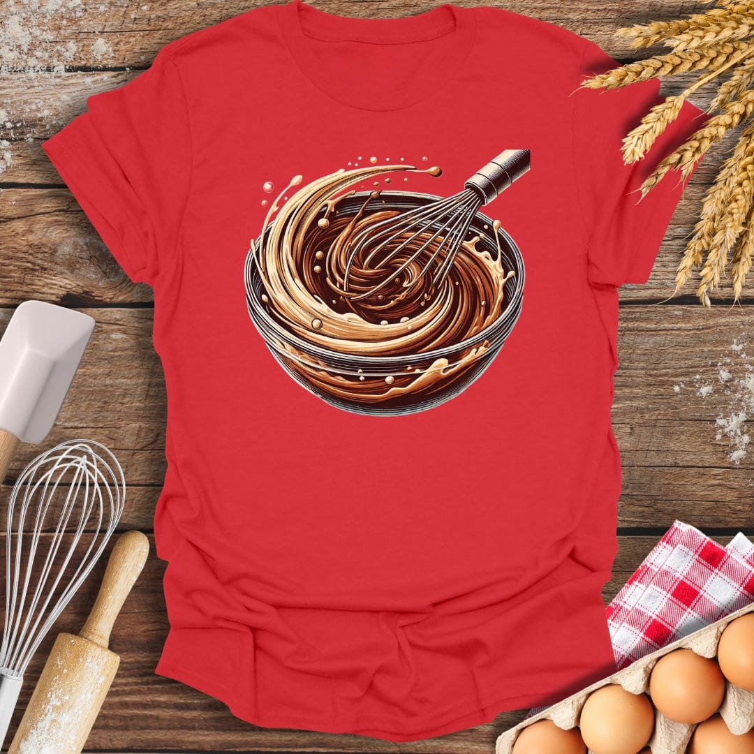 Brownie Batter T-Shirt Red / S Baking Threads